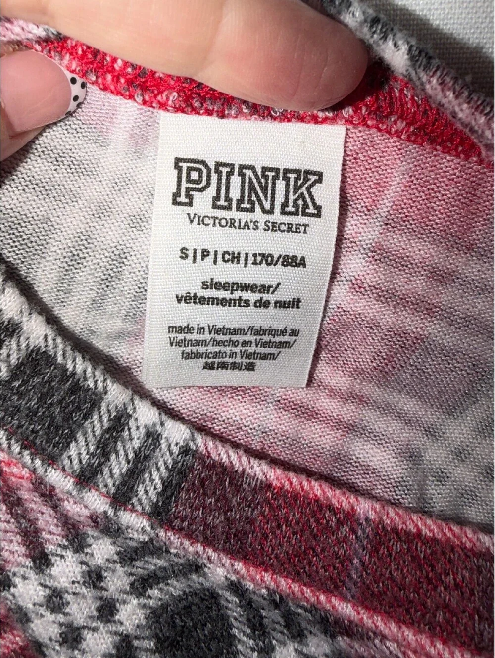Womens Size Small Red, White & Black 